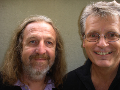 Manfred Chobot und Gerhard Blaboll beim Radiointerview