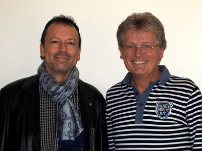 Wolf Frank und Gerhard Blaboll beim Radiointerview