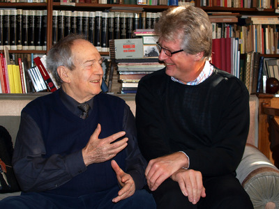 Otto Schenk und Gerhard Blaboll beim Radiointerview