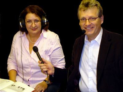 Brigitte Taufratzhofer und Gerhard Blaboll beim Radiointerview