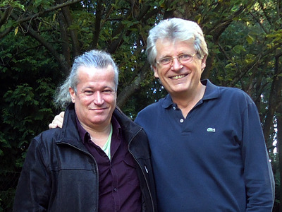 Mike Supancic und Gerhard Blaboll beim Radiointerview