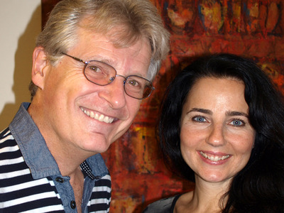 Nadja Maleh und Gerhard Blaboll beim Radiointerview