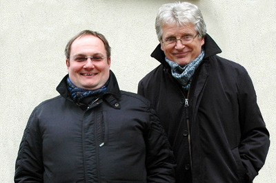 Robert G. Neumayr und Gerhard Blaboll beim Radiointerview