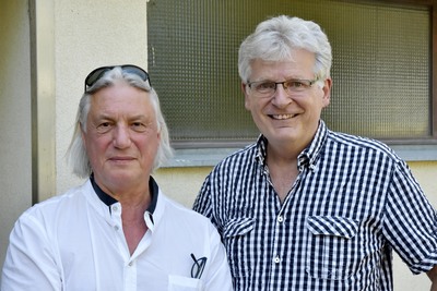 Harald Sicheritz und Gerhard Blaboll beim Radiointerview