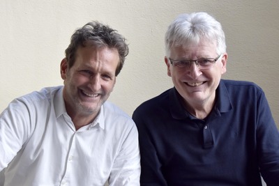 Andreas Ferner und Gerhard Blaboll beim Radiointerview