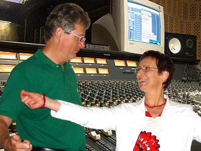 Gerlinde Schwarz und Gerhard Blaboll beim Radiointerview