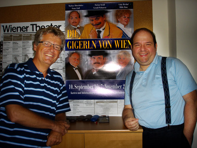 Gerald Pichowetz und Gerhard Blaboll beim Radiointerview